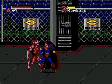 Death and Return of Superman, The (USA) screen shot game playing